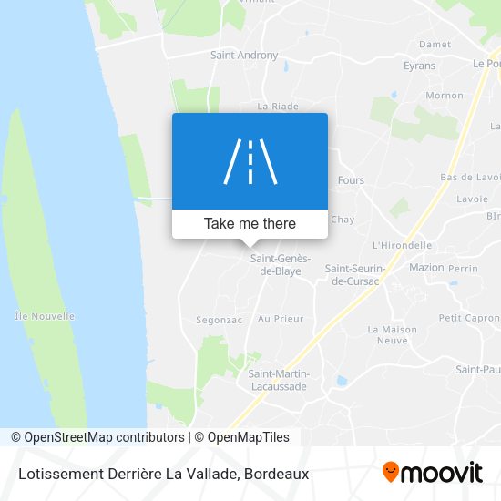 Lotissement Derrière La Vallade map