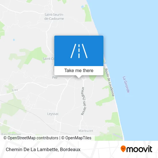 Chemin De La Lambette map