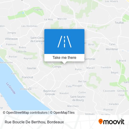 Rue Boucle De Berthou map