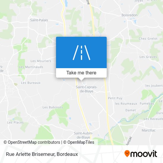 Rue Arlette Brisemeur map