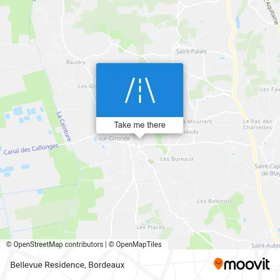 Résidence Bellevue map