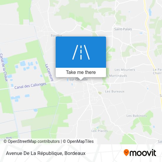 Avenue De La République map