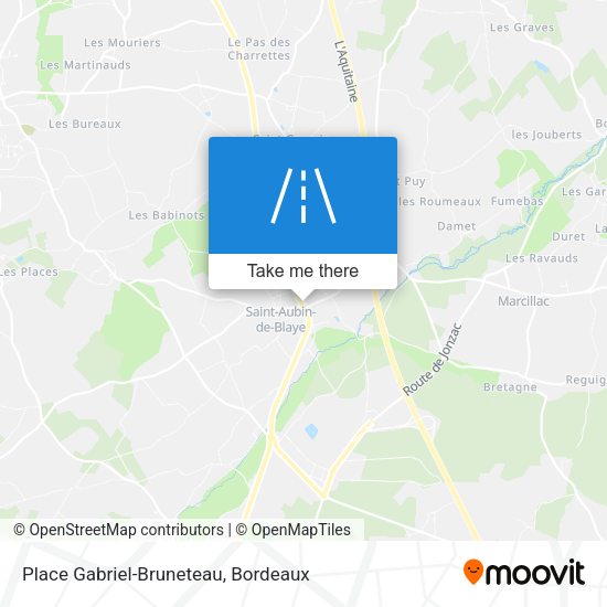 Place Gabriel-Bruneteau map