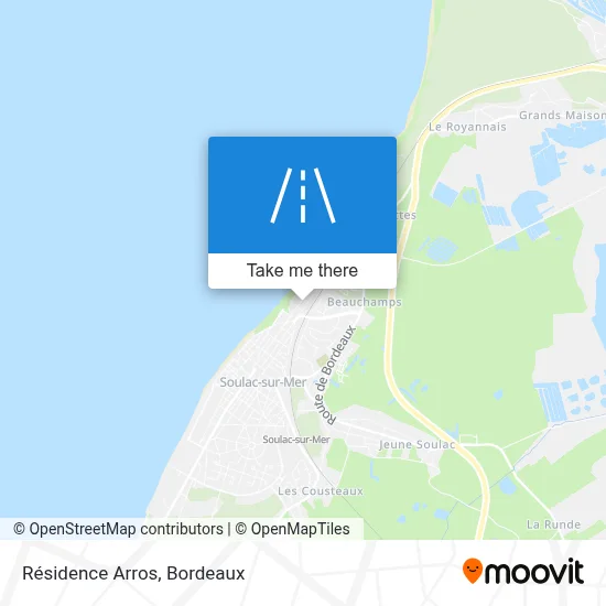 Résidence Arros map