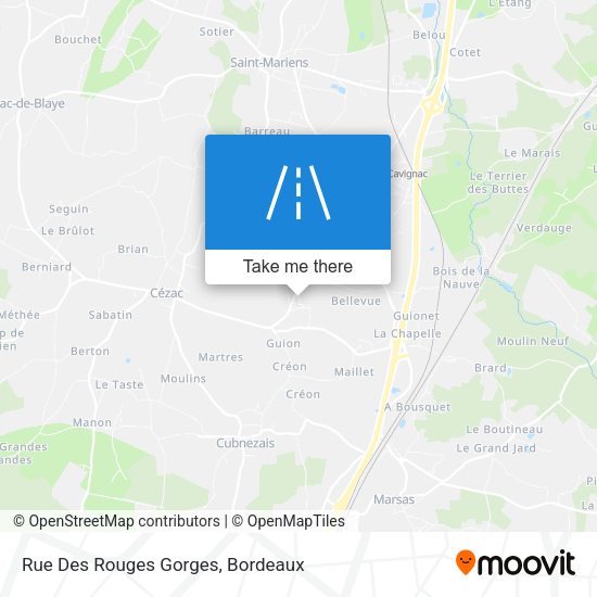 Rue Des Rouges Gorges map