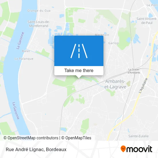 Rue André Lignac map