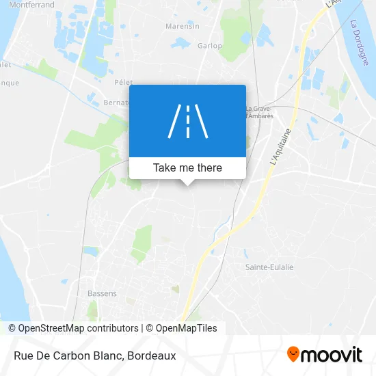 Rue De Carbon Blanc map