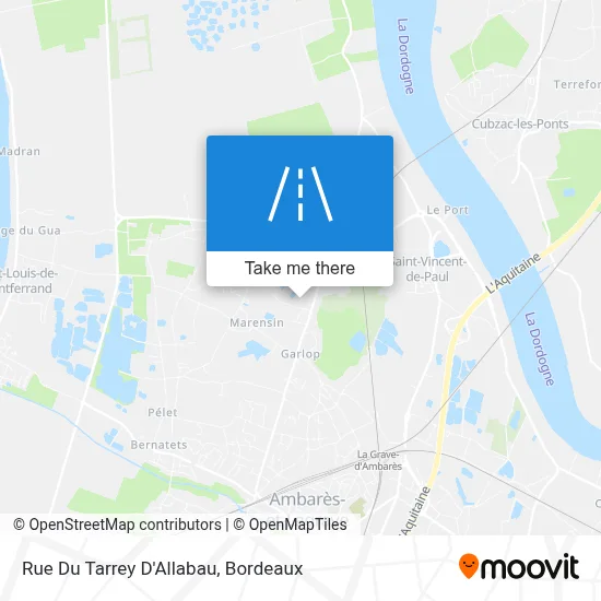 Rue Du Tarrey D'Allabau map