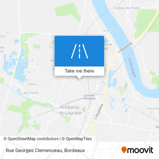 Rue Georges Clemenceau map