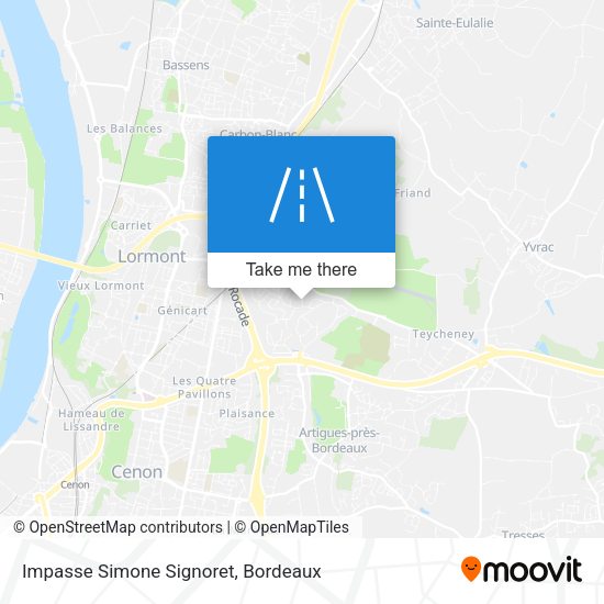 Impasse Simone Signoret map