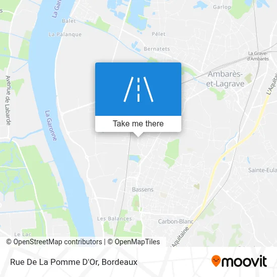 Rue De La Pomme D'Or map