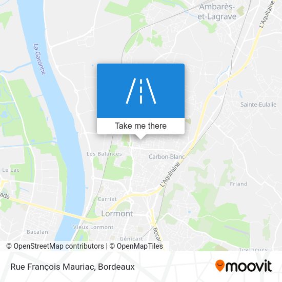 Rue François Mauriac map