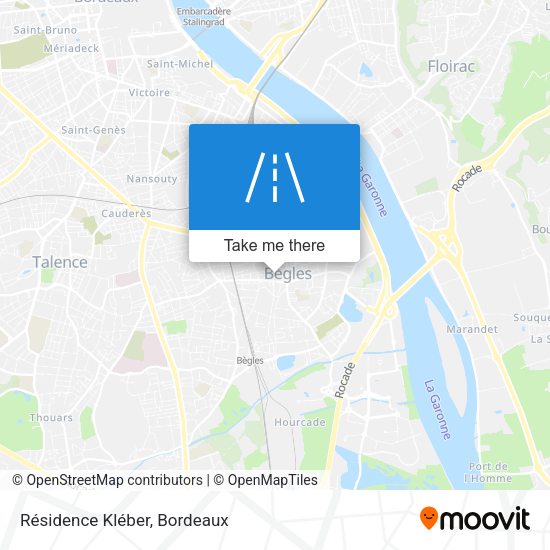 Résidence Kléber map