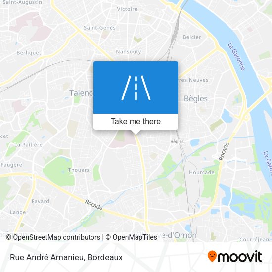 Rue André Amanieu map