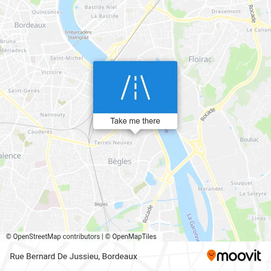 Rue Bernard De Jussieu map