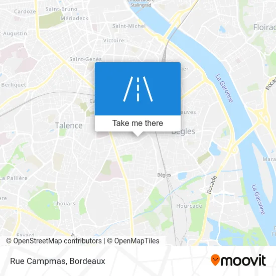 Rue Campmas map