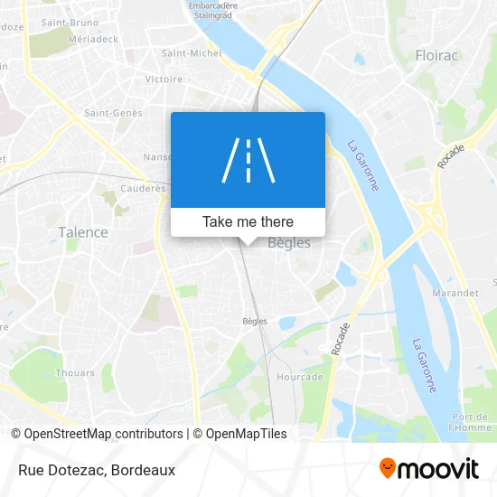Rue Dotezac map