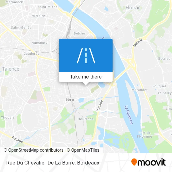 Rue Du Chevalier De La Barre map