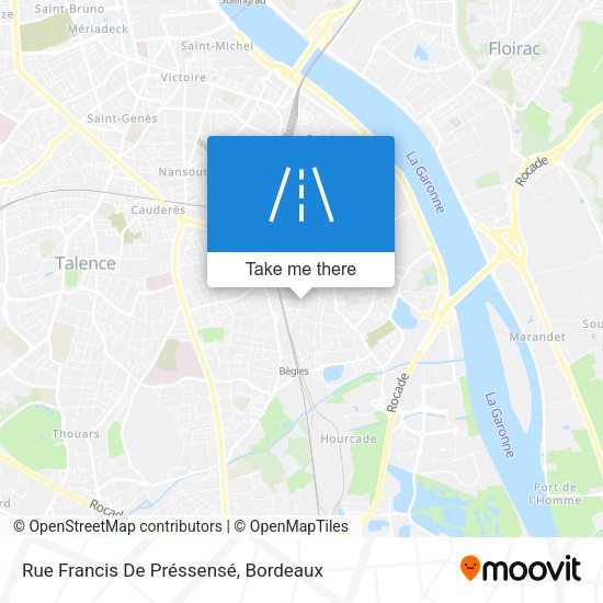 Rue Francis De Préssensé map