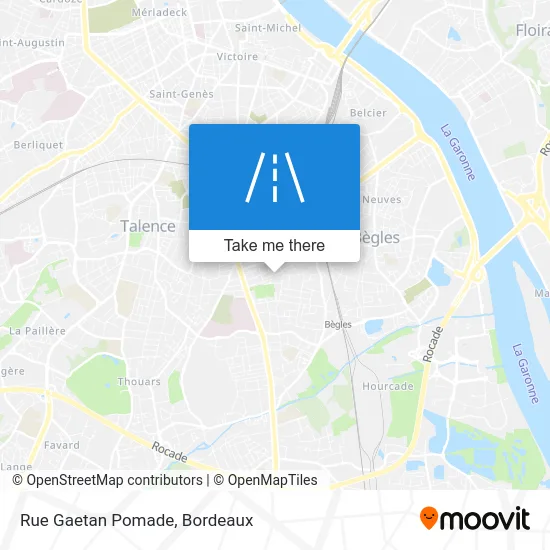 Rue Gaetan Pomade map