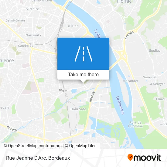 Rue Jeanne D'Arc map