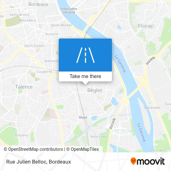 Rue Julien Belloc map