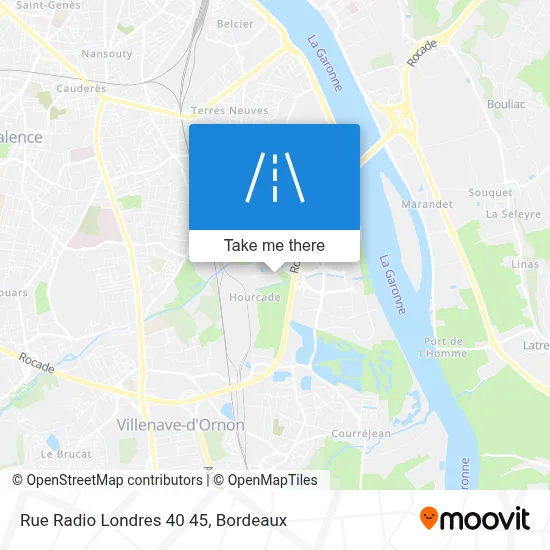 Rue Radio Londres 40 45 map