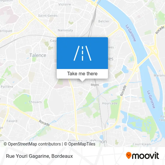 Rue Youri Gagarine map