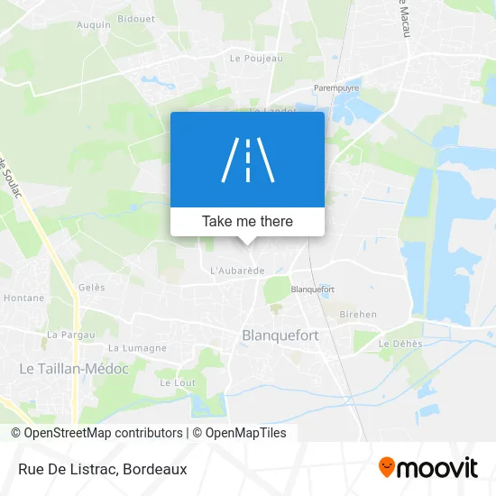 Rue De Listrac map