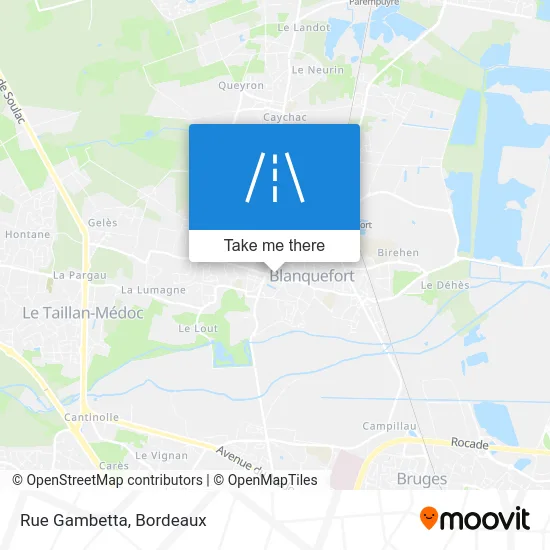 Rue Gambetta map