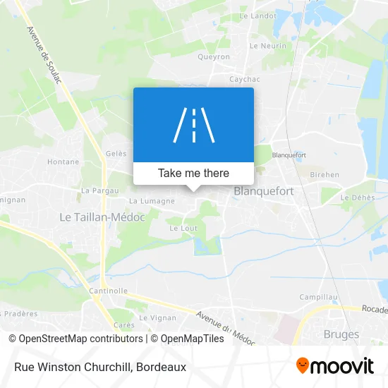 Rue Winston Churchill map