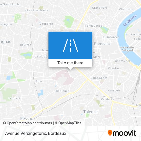Avenue Vercingétorix map
