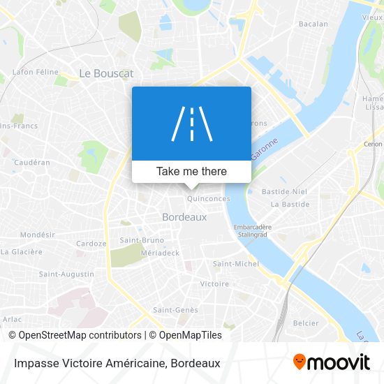 Impasse Victoire Américaine map