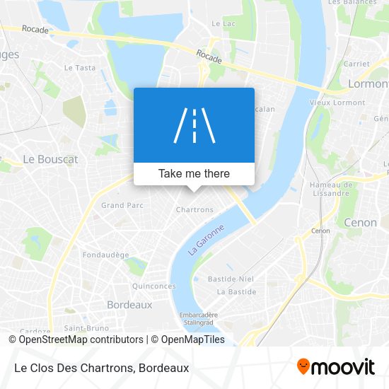 Le Clos Des Chartrons map
