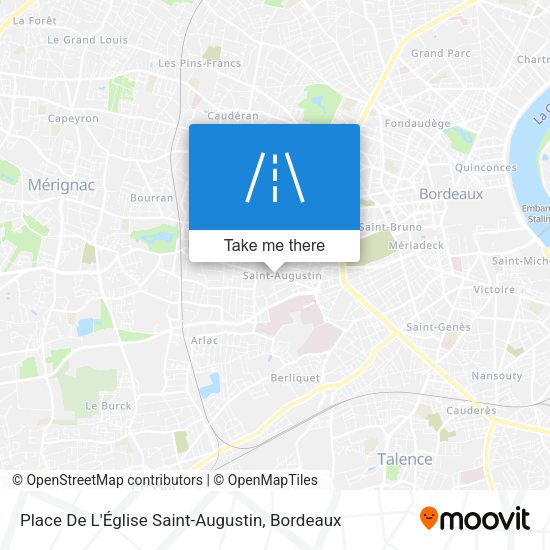 Place De L'Église Saint-Augustin map