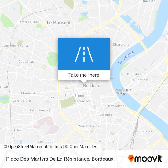 Place Des Martyrs De La Résistance map