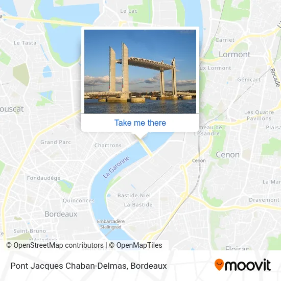 Pont Jacques Chaban-Delmas map