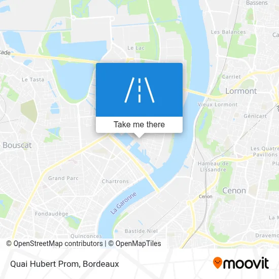 Quai Hubert Prom map