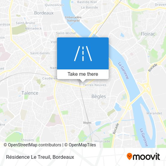 Résidence Le Treuil map
