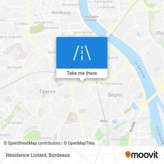 Résidence Liotard map