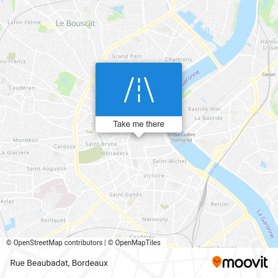 Rue Beaubadat map