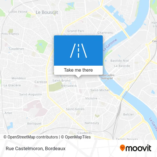 Rue Castelmoron map