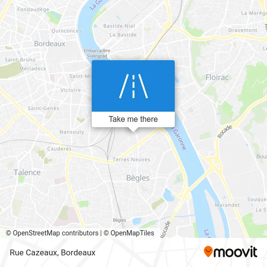 Rue Cazeaux map
