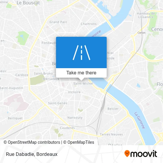 Rue Dabadie map