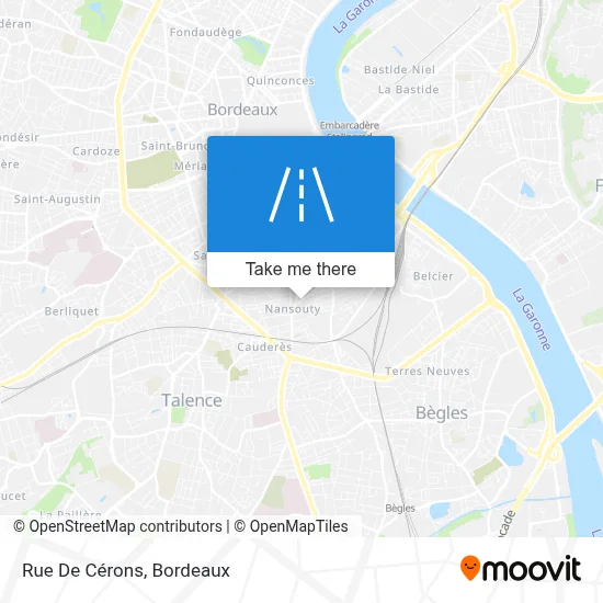 Rue De Cérons map