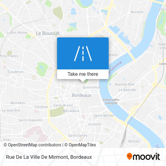 Rue De La Ville De Mirmont map
