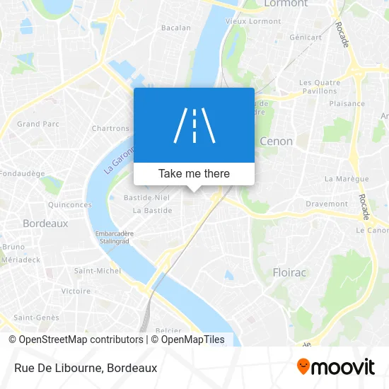 Rue De Libourne map