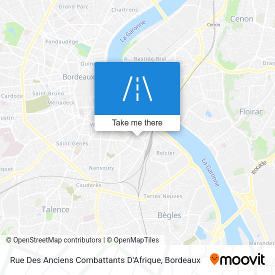 Rue Des Anciens Combattants D'Afrique map