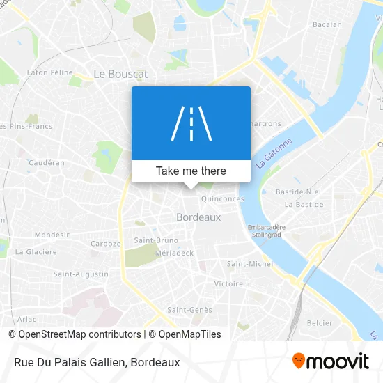 Rue Du Palais Gallien map