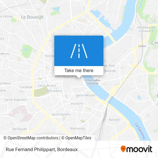 Rue Fernand Philippart map